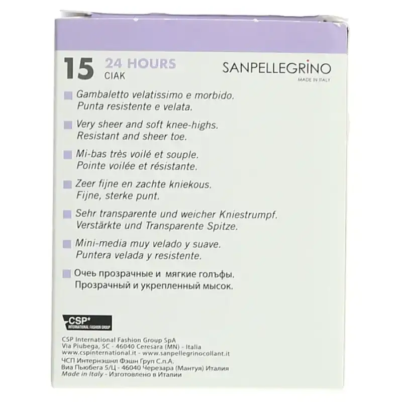 Sanpellegrino Ciorapi Ciak 15 Denier Negru Marime Unica Bax 10 buc.